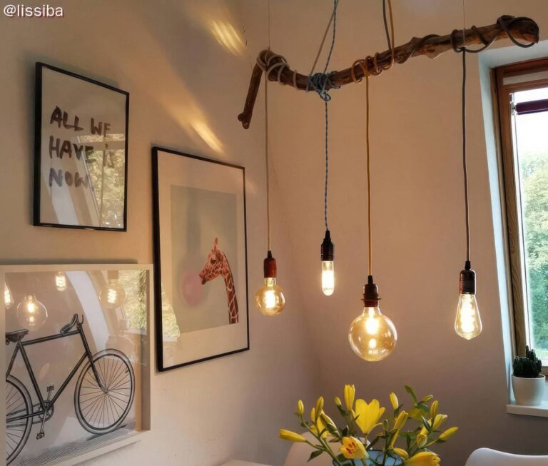 diy lampa s granom