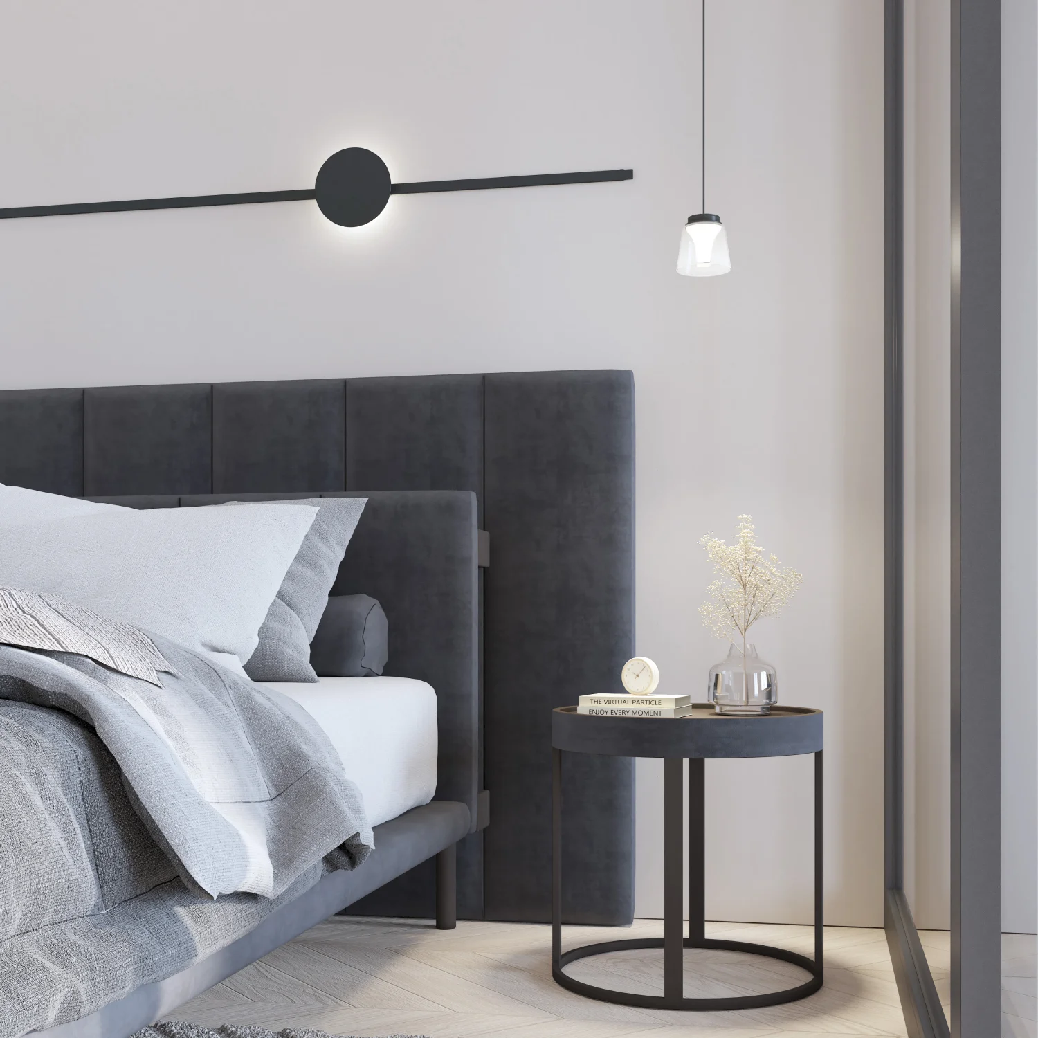 Tračna LED visilica AIR HANG 4 W 3000 K crna