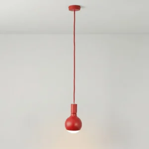 Filotto metalna visilica s Lucia LED žaruljom crvena